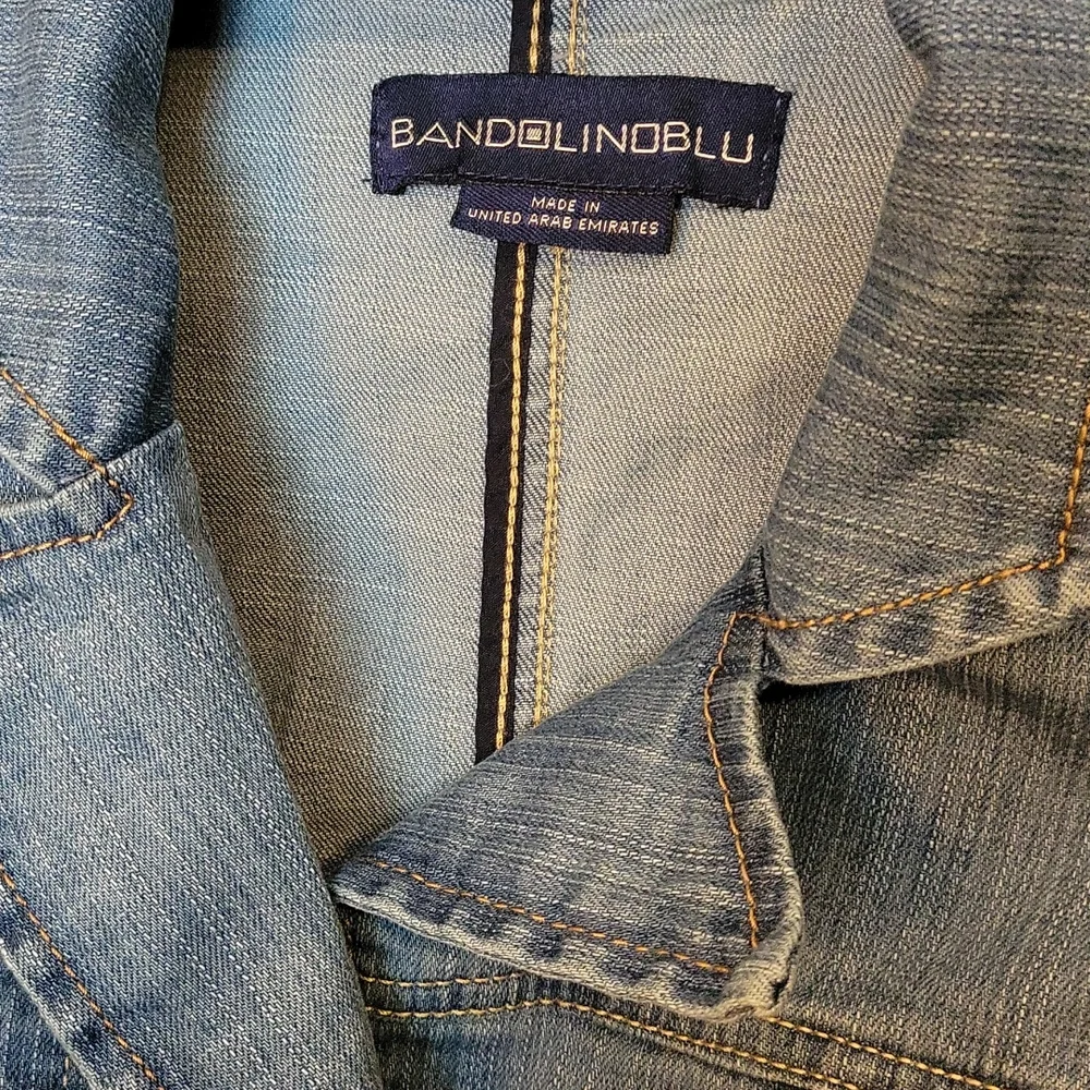 Bandolino Blu Denim Jacket XL Blue Medium Wash - Picture 2 of 7